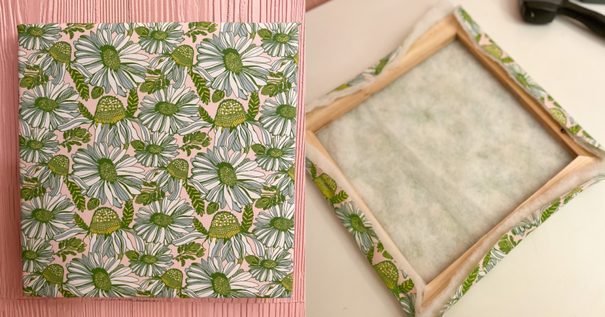 How to Use Fabric to Create Canvas Wall Art - Sew Daily